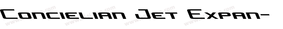 Concielian Jet Expan字体转换